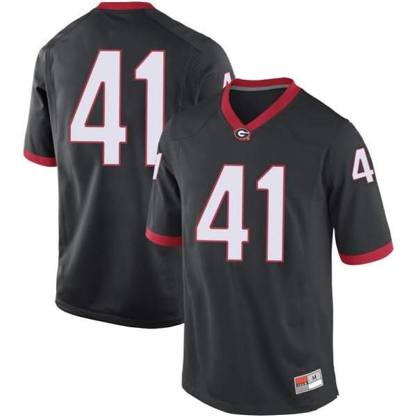 Men Georgia Bulldogs #41 Channing Tindall Black Game College Football Jersey  397610-903 - Channing Tindall Jersey 