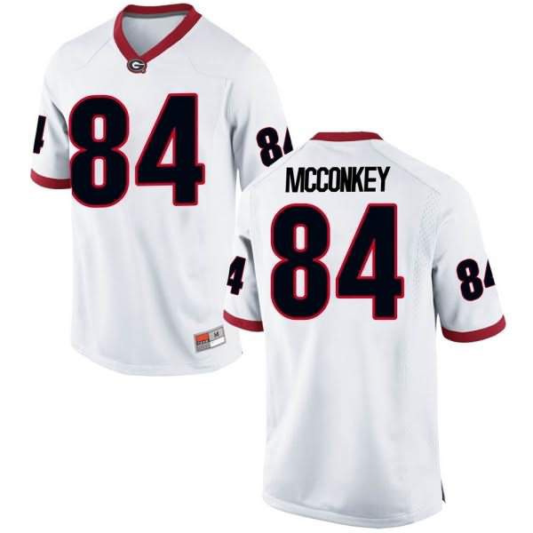 Ladd McConkey Georgia Bulldogs 2023 National Championship #84 Jersey Men's  Red College Football Playoff Uniform - OKNCAASHOP